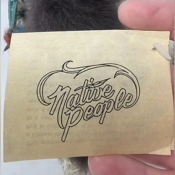 Vintage Natural Wonders Handmade Mini  Native American Indian Teepee Wigwam Fur - Picture 10 of 14